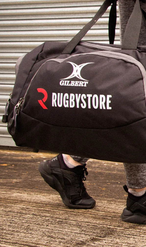 Gilbert Rugbystore holdall being carried to training