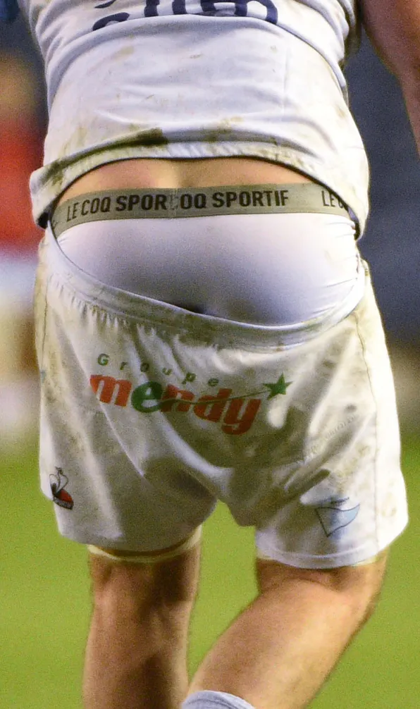 Socks & Underwear A rugby player shorts on they're way south