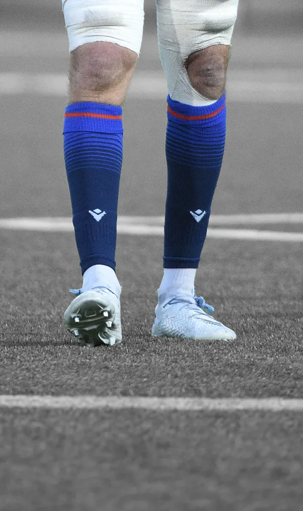 Close up of Edinburgh rugby player wearing Canterbury Boots