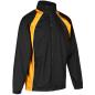 Unbranded Teamwear Elite Showerproof Jacket Black/Amber - Front