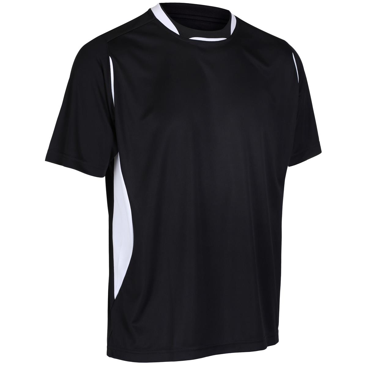 Mens Black and White Teamwear Pro Training Tee Shirt | rugbystore