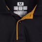 Unbranded Teamwear Premium Polo Black/Amber - Detail 1