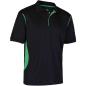 Unbranded Teamwear Premium Polo Black/Emerald - Front