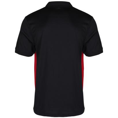 Mens Black and Red Unbranded Teamwear Premium Polo Shirt | rugbystore
