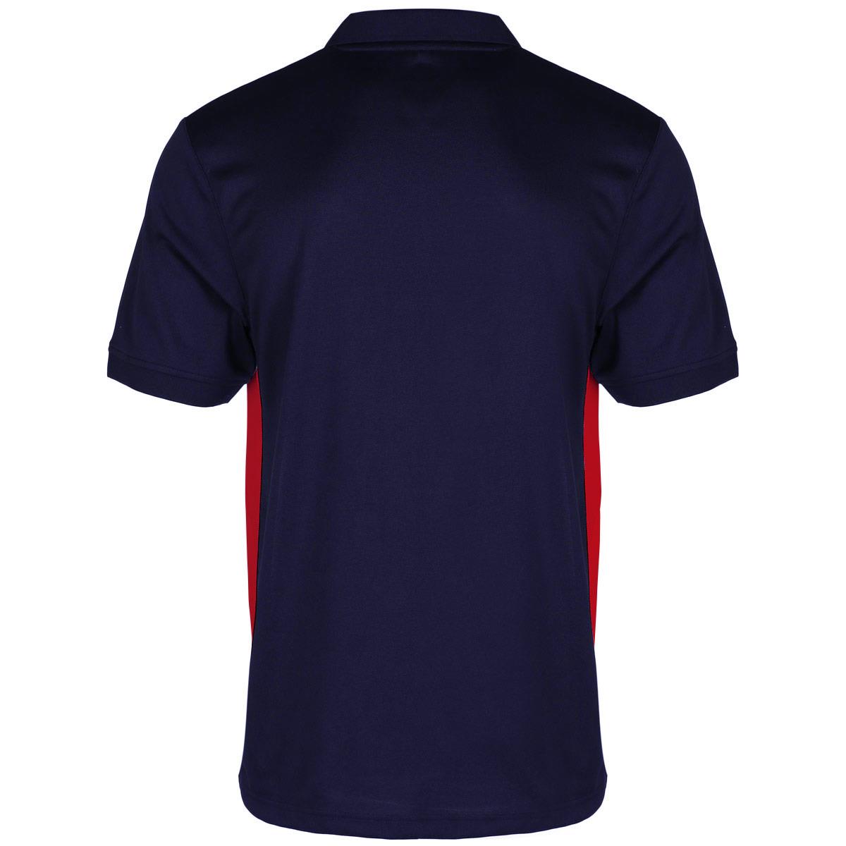 Mens Navy and Red Unbranded Teamwear Premium Polo Shirt | rugbystore
