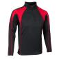 Unbranded Teamwear Pro Midlayer Black/Red - Front