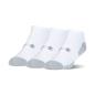 Under Armour 3 Pack of Heatgear Tech No Show Socks White - Front