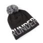 Under Armour Womens Graphic Pom Beanie Black front