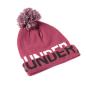 Under Armour Womens Graphic Pom Beanie Level Purple front