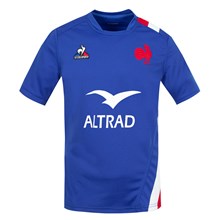 Le Coq Sportif France Mens Home Rugby Shirt - Short Sleeve - Fro