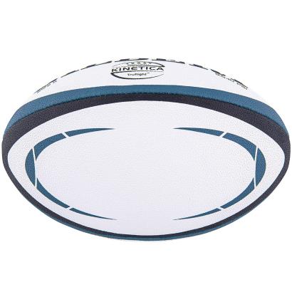 Gilbert Kinetica Match Rugby Ball, Plain White Rugby Ball