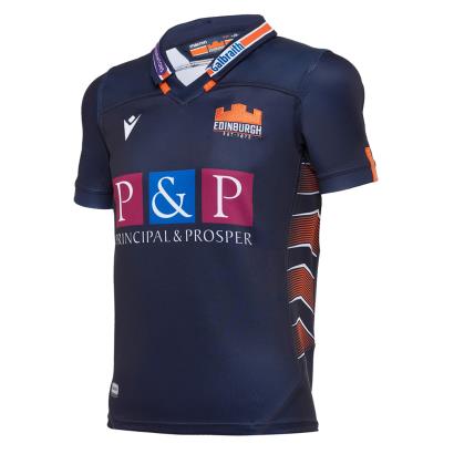 Edinburgh Poly Home Rugby Shirt S/S Kids 2021 front
