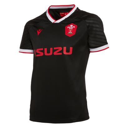 Wales Poly Alternate Rugby Shirt S/S Kids 2021 - Front