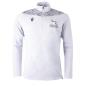 Macron Newcastle Falcons Mens 1/4 Zip Softshell Top - Silver - Front