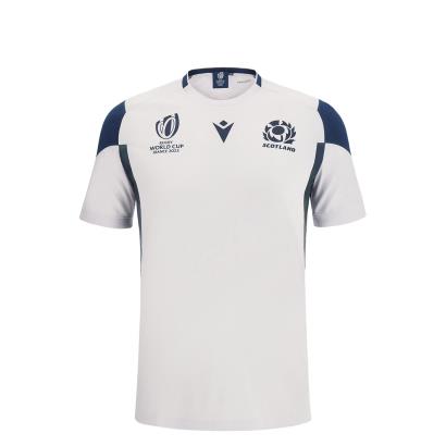 Scotland Kids Rugby World Cup 2023 Training T-Shirt - White - Front