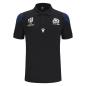Scotland Mens Rugby World Cup 2023 Travel Polo - Black - Front