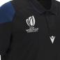 Scotland Mens Rugby World Cup 2023 Travel Polo - Black - RWC23 and Macron Logo