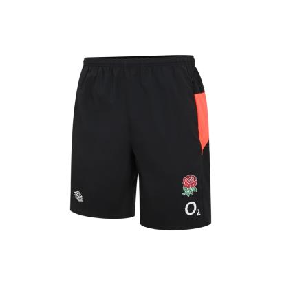 Umbro England Kids Gym Shorts - Black - Front