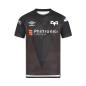 Umbro Kids Ospreys Home Rugby Shirt - Black Short Sleeve - Front