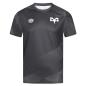 Umbro Mens Ospreys Warm Up Rugby Shirt - Black Short Sleeve - Front