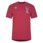 England Mens Leisure T-Shirt - Earth Red 2024 - Front