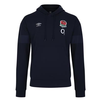 England Mens Pullover Hoodie - Navy Blazer 2024 - Front