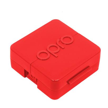 Opro Anti-Microbial Mouthguard Case - Red - Front