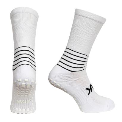 Atak Adults C Grip Mid Leg Socks - White - Pair of Socks