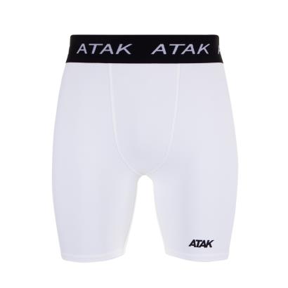 Atak Mens Compression Shorts - White - Front