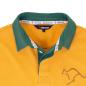Rugbystore Australia 1899 Mens Rugby Shirt - Long Sleeve Gold - Collar