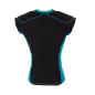 Body Armour Flexicup Rugby Shoulder Pads Black/Cyan - Back