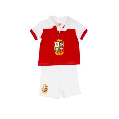 Brecrest Baby British & Irish Lions Tee Shirt and Shorts - Red - Front