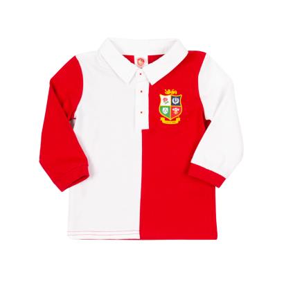 Brecrest Baby British & Irish Lions Rugby Shirt - Red and White - Front