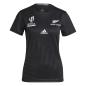 New Zealand Womens Black Ferns Rugby Shirt - Black Short Sleeve - Front