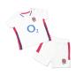 Brecrest Babies England Home Tee Shirt and Shorts - White - Front