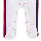 Brecrest Babies England Sleepsuit - White - Poppers