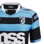 Cardiff Blues Mens Home Rugby Shirt - Short Sleeve Sky 2023 - Cardiff Logo