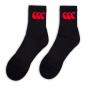 Canterbury Adults 3 Pack Crew Socks - Black - Single Pair
