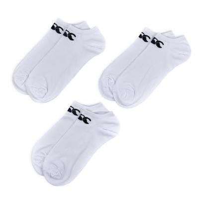 Canterbury Adults 3 Pack Trainer Socks - White - 3 Pairs