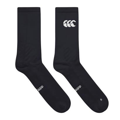 Canterbury Adults Mid Calf Grip Socks - Black - Front