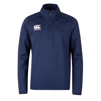 Canterbury Club 1/4 Zip Mid Layer Training Top Navy Youths - Fro