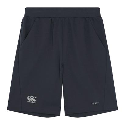 Canterbury Mens Fleece Shorts - Black - Front