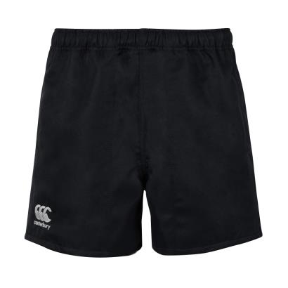 Canterbury Mens Polyester Professional Rugby Match Shorts - Black - Front