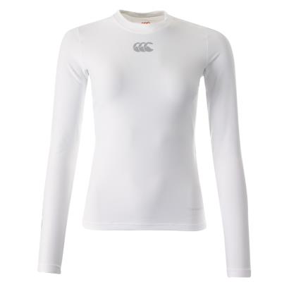 Canterbury Womens Thermoreg Baselayer Top - White Long Sleeve - Front
