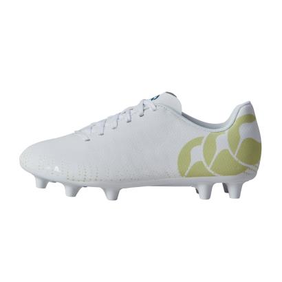 Canterbury Kids Speed Infinite FG Team Rugby Boots - White - Out
