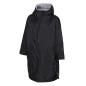 Adults Unbranded Teamwear Weatherproof Changing Robe - Black - Front