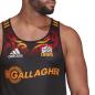 adidas Mens Super Rugby Chiefs Performance Singlet - Black - Badges