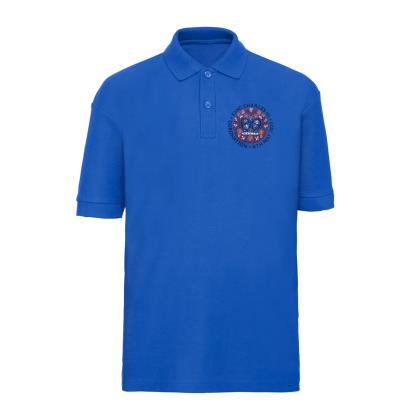 Special Edition Coronation Kids Classic Polo Shirt - Royal - Front