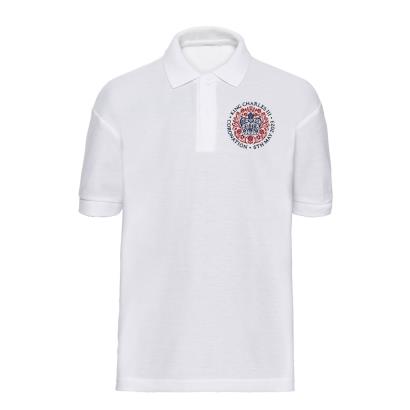 Special Edition Coronation Kids Classic Polo Shirt - White - Front