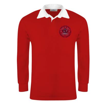Special Edition Coronation Classic Rugby Shirt - Long Sleeve Red - Front